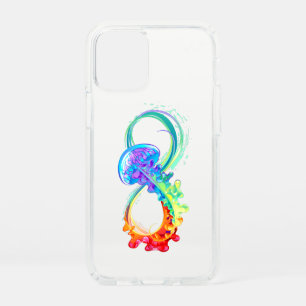 Infinity with Rainbow Jellyfish Speck iPhone 12 Mini Case