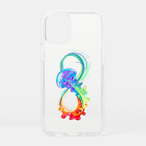 Infinity with Rainbow Jellyfish Speck iPhone 12 Mini Case