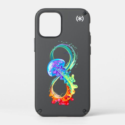 Infinity with Rainbow Jellyfish Speck iPhone 12 Mini Case