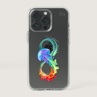 Infinity with Rainbow Jellyfish Speck iPhone 13 Pro Case
