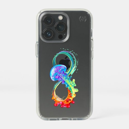 Infinity with Rainbow Jellyfish Speck iPhone 13 Pro Case