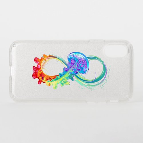 Infinity with Rainbow Jellyfish Speck iPhone XS Case