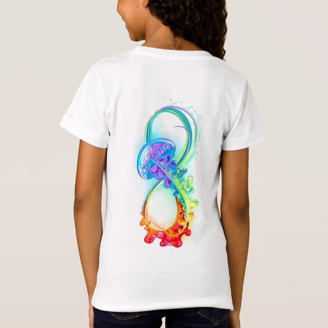 Infinity with Rainbow Jellyfish T-Shirt (Back)