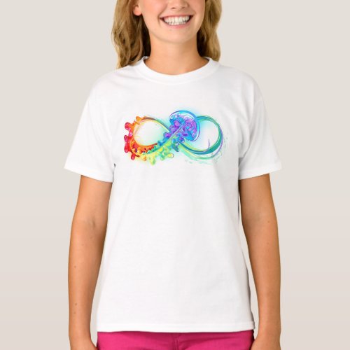 Infinity with Rainbow Jellyfish T_Shirt