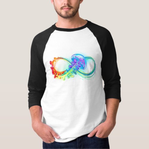 Infinity with Rainbow Jellyfish T_Shirt