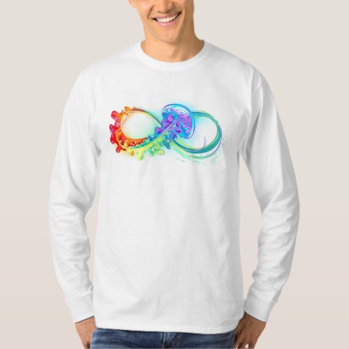 Infinity with Rainbow Jellyfish T_Shirt