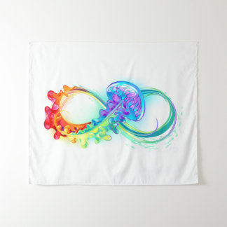 Infinity with Rainbow Jellyfish Tapestry