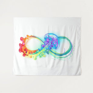 Infinity with Rainbow Jellyfish Tapestry
