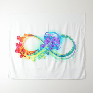 Infinity with Rainbow Jellyfish Tapestry