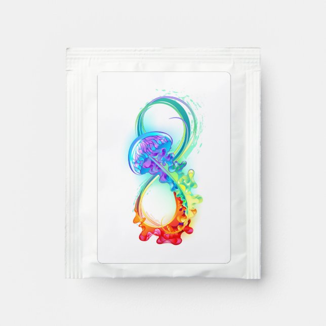Infinity with Rainbow Jellyfish Tea Bag Drink Mix (Front)