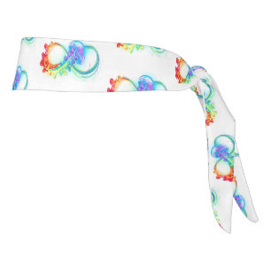 Infinity with Rainbow Jellyfish Tie Headband