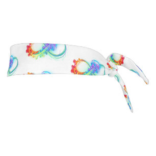 Infinity with Rainbow Jellyfish Tie Headband