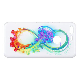 Infinity with Rainbow Jellyfish Uncommon Google Pixel Case