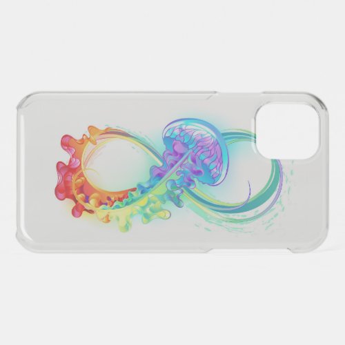 Infinity with Rainbow Jellyfish iPhone 11 Case