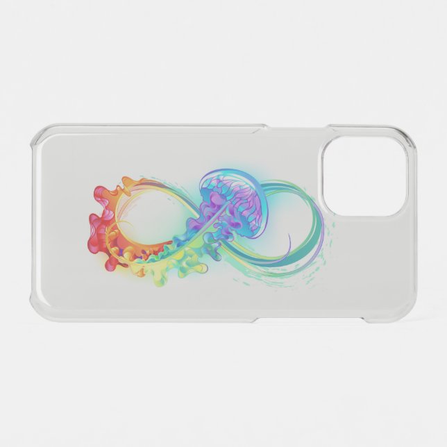 Infinity with Rainbow Jellyfish Uncommon iPhone Case (Back (Horizontal))