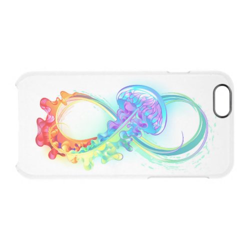 Infinity with Rainbow Jellyfish Clear iPhone 66S Case