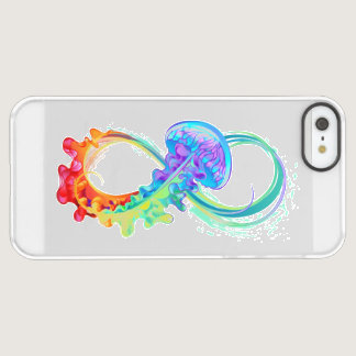 Infinity with Rainbow Jellyfish Permafrost iPhone SE/5/5s Case