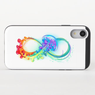 Infinity with Rainbow Jellyfish iPhone XR Slider Case