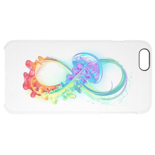 Infinity with Rainbow Jellyfish Clear iPhone 6 Plus Case