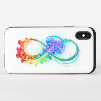 Infinity with Rainbow Jellyfish iPhone X Slider Case