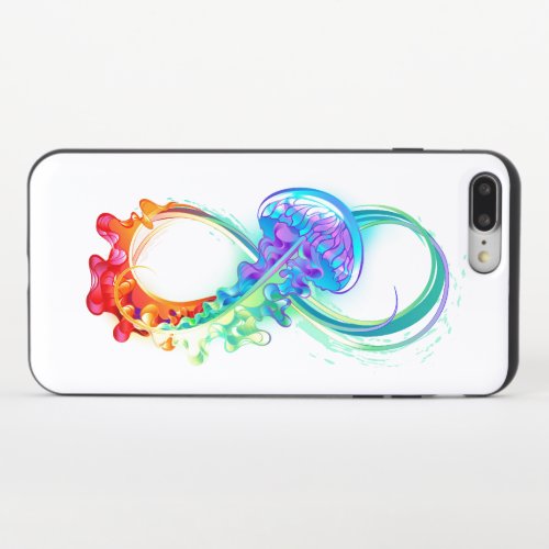 Infinity with Rainbow Jellyfish iPhone 87 Plus Slider Case