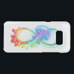 Infinity with Rainbow Jellyfish Uncommon Samsung Galaxy S8  Case<br><div class="desc">Multicolor infinity symbol with rainbow bright jellyfish decorated with long tentacles on white background. Rainbow jellyfish.</div>