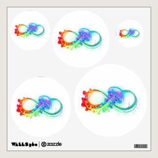 Infinity with Rainbow Jellyfish Wall Decal