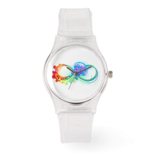 Infinity with Rainbow Jellyfish Watch