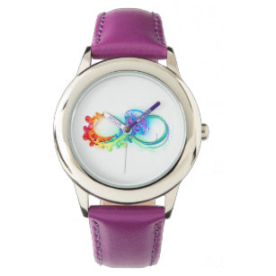 Infinity with Rainbow Jellyfish Watch