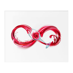 Infinity with Red Wine Acrylic Print