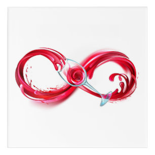 Infinity with Red Wine Acrylic Print