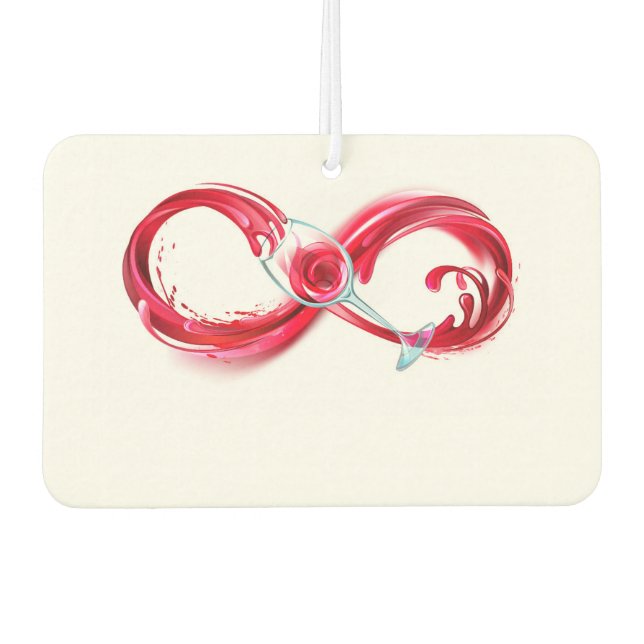 Infinity with Red Wine Air Freshener (Front)