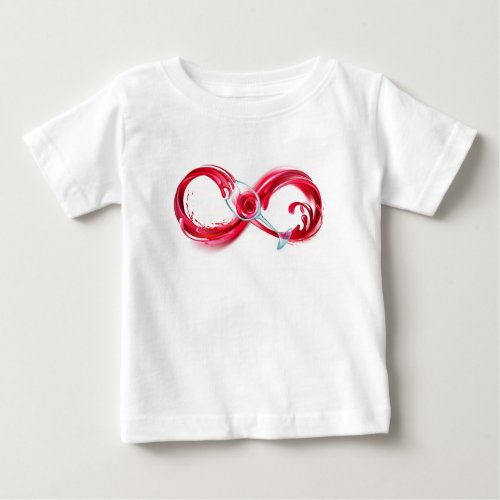 Infinity with Red Wine Baby T_Shirt