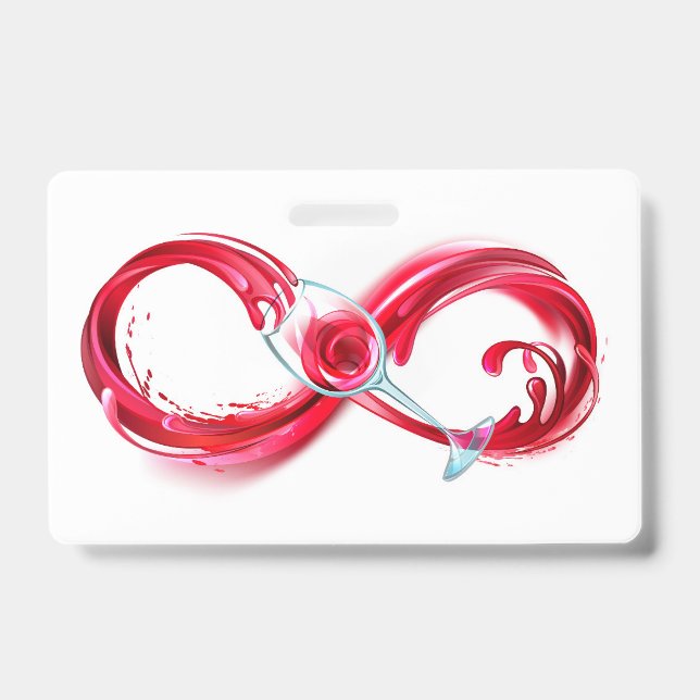 Infinity with Red Wine Badge (Front)