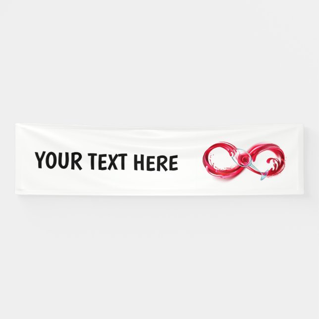 Infinity with Red Wine Banner (Horizontal)