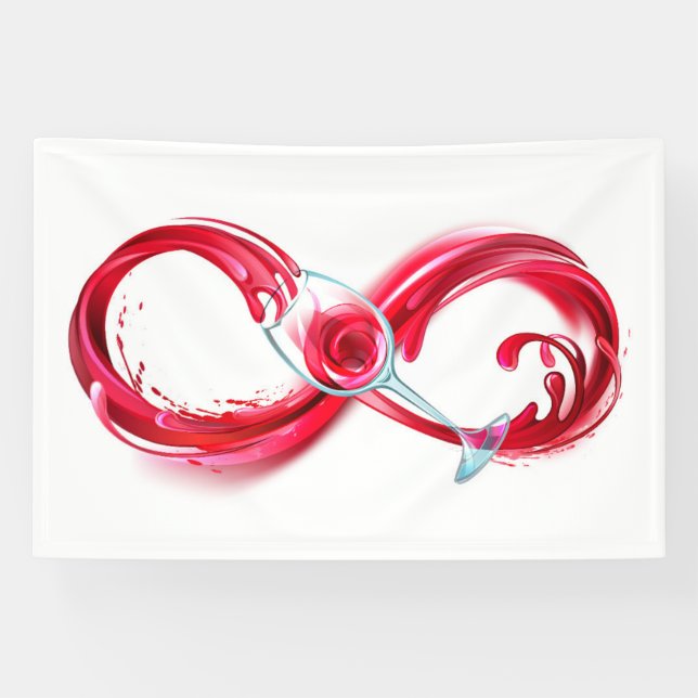 Infinity with Red Wine Banner (Horizontal)