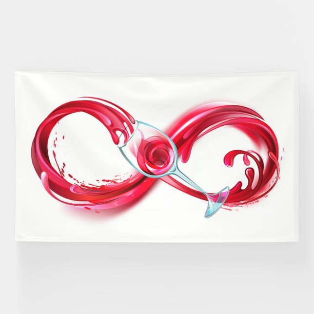 Infinity with Red Wine Banner (Horizontal)