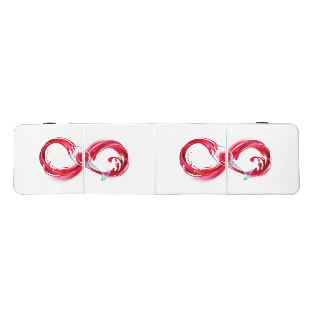 Infinity with Red Wine Beer Pong Table (Top)