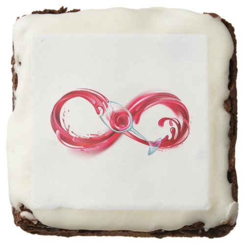 Infinity with Red Wine Brownie