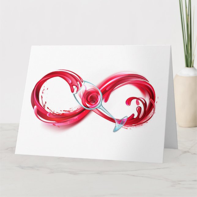 Infinity with Red Wine Card (Front)