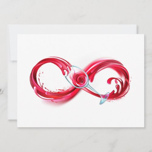 Infinity with Red Wine Card