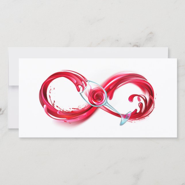 Infinity with Red Wine Card (Front)