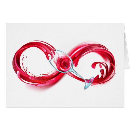 Infinity with Red Wine Cards (Front Horizontal)