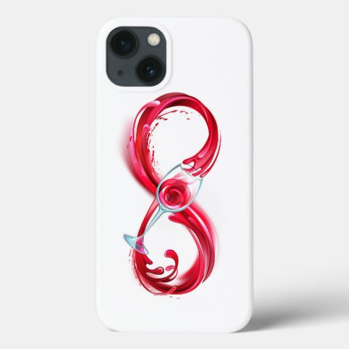 Infinity with Red Wine iPhone 13 Case