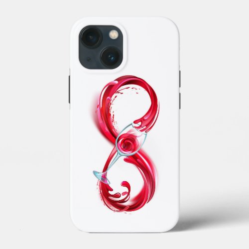 Infinity with Red Wine iPhone 13 Mini Case