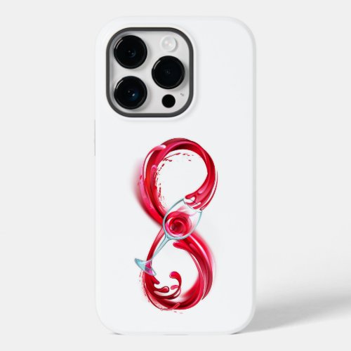 Infinity with Red Wine Case_Mate iPhone 14 Pro Case