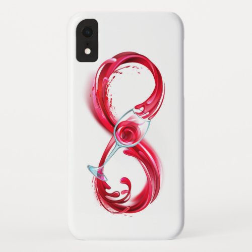 Infinity with Red Wine iPhone XR Case