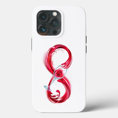 Infinity with Red Wine iPhone 13 Pro Case