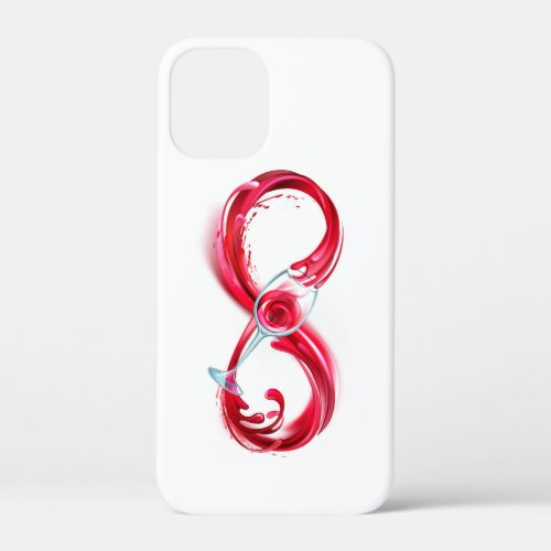 Infinity with Red Wine iPhone 12 Mini Case