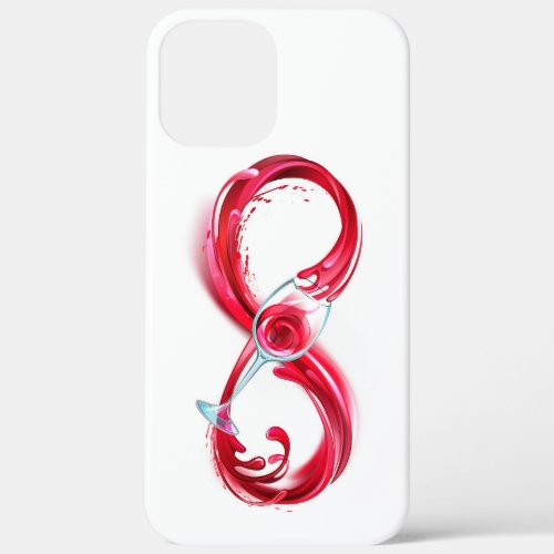 Infinity with Red Wine iPhone 12 Pro Max Case